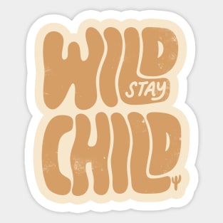 Stay Wild Child Vintage Desert Sticker